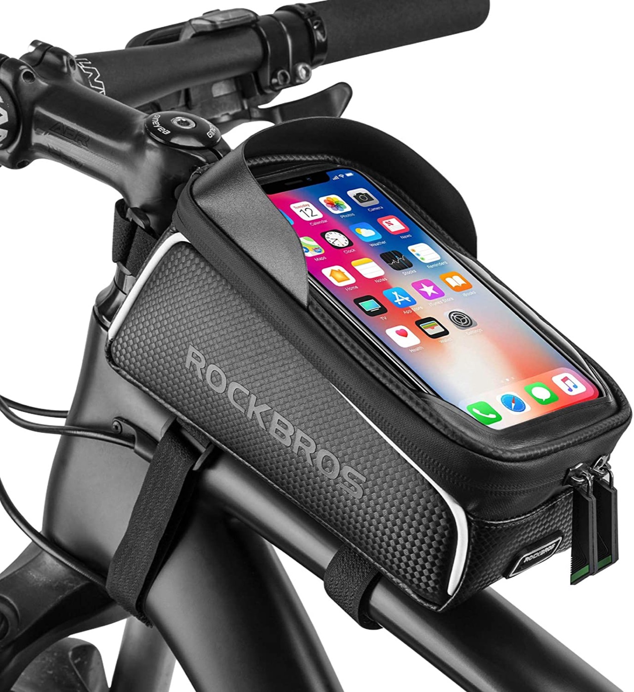 ROCKBROS Top Tube Bike Bag With Phone Case Holder