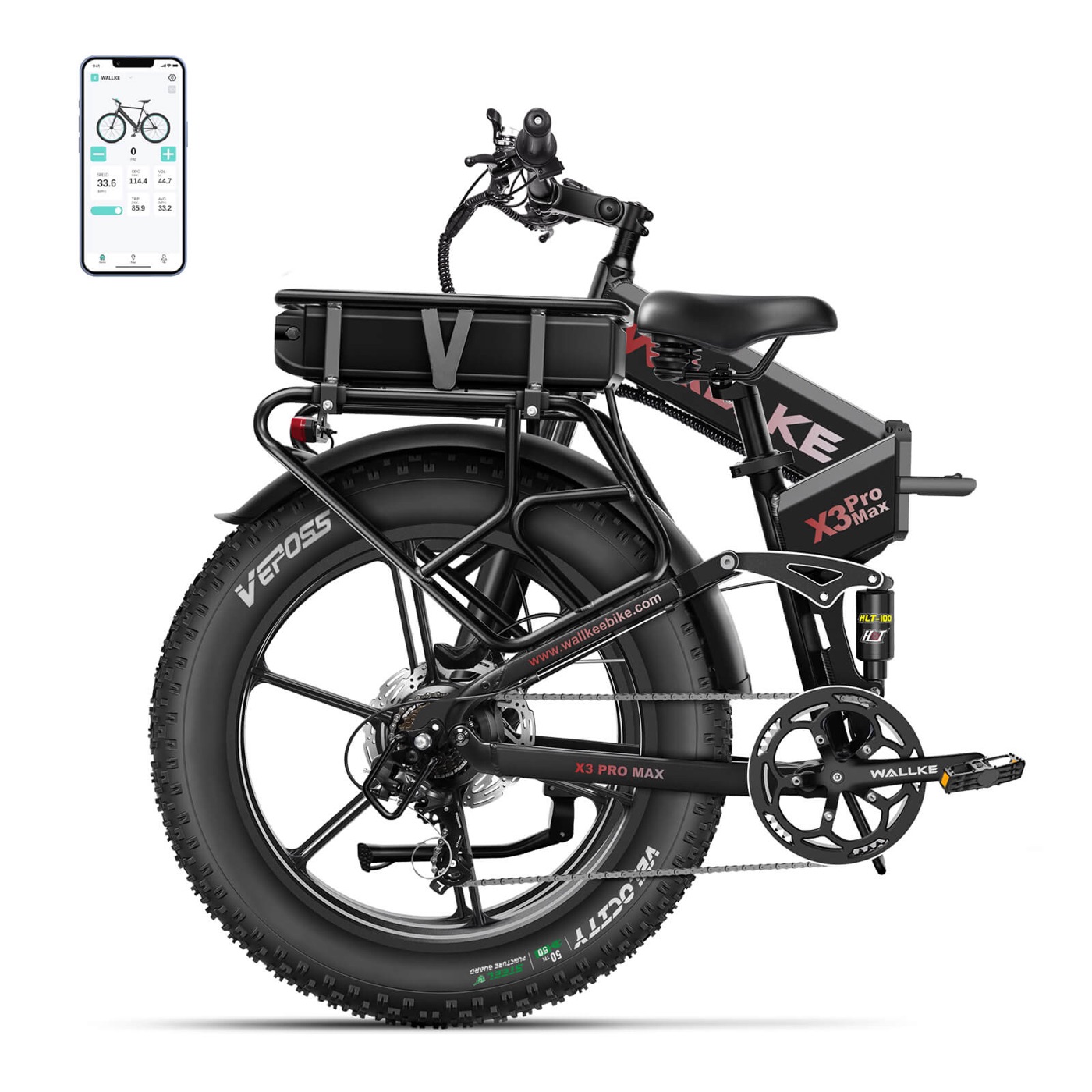 Wallke X3 22Ah Rear Battery