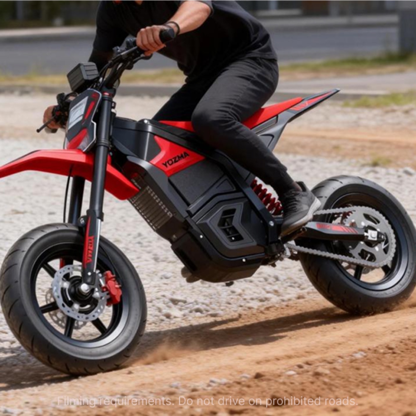 Yozma Electric Dirt Bike Street Tire Set (Front & Rear) — IN 10 Only