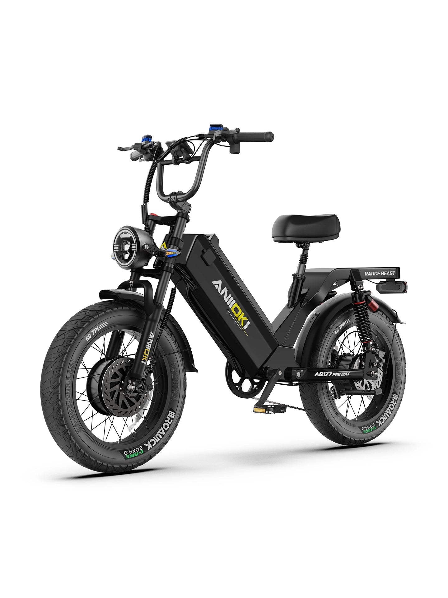 Aniioki AQ177 Pro Max Dual Motor in Matte Black