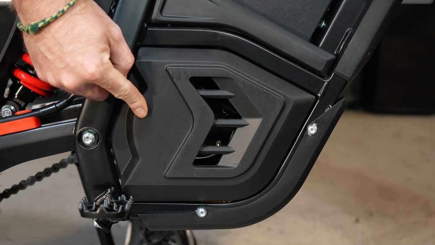 Motor cover panel on the Yozma IN 10