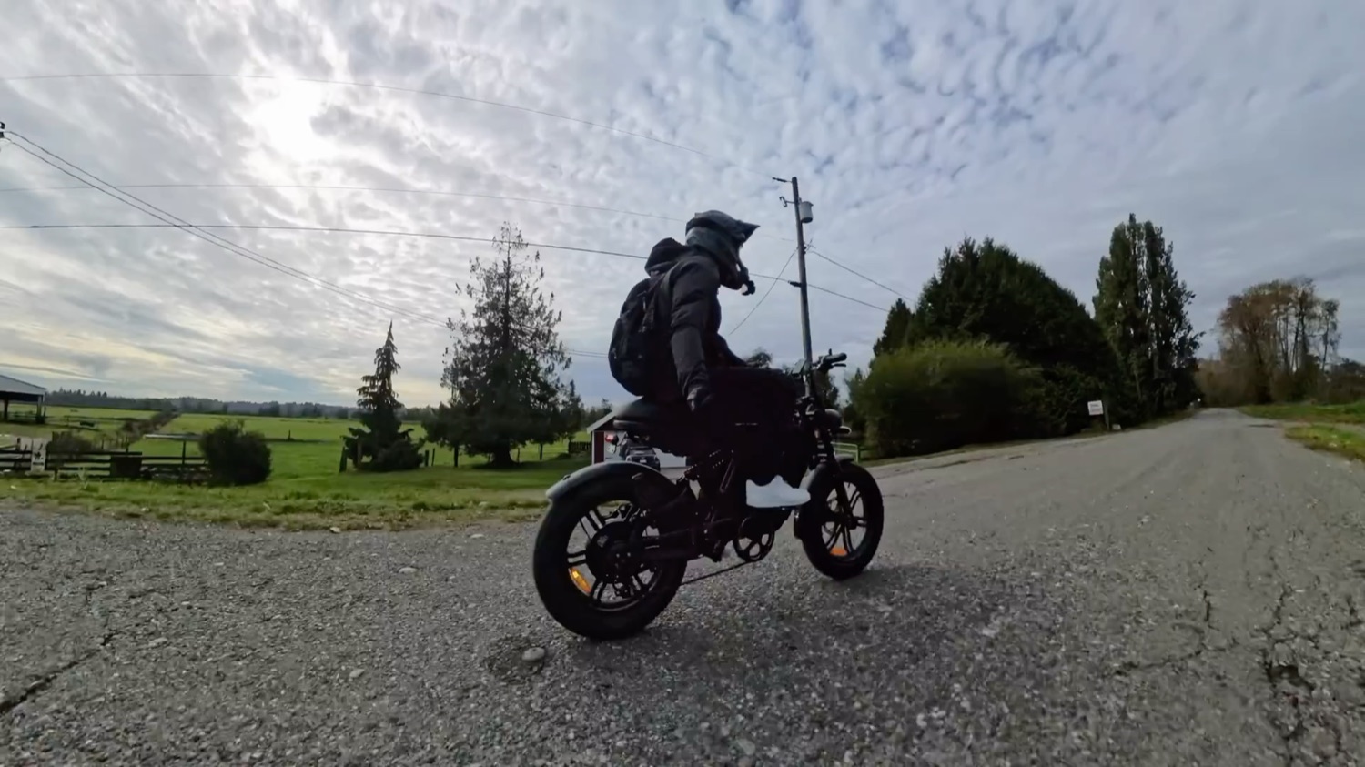 Motor Goat riding under a big open sky